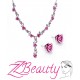 Set náhrdelník a náušnice Pink Rose